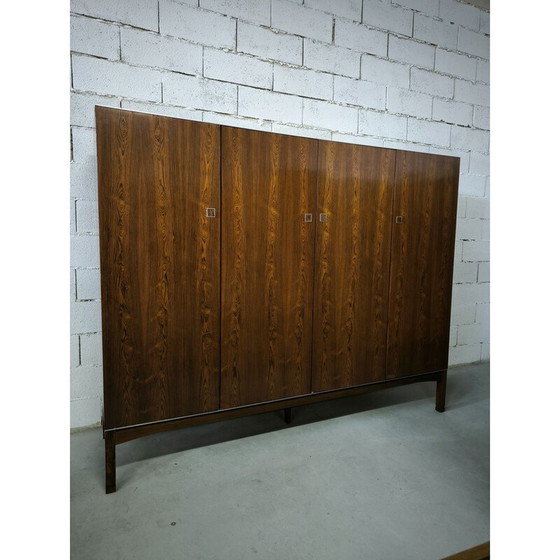 Image 1 of Armoire de toilette vintage en palissandre de Rio par Louis Paolozzi