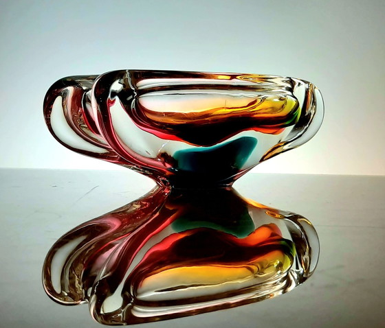 Image 1 of Coupe Vintage • Verre Soufflé • Josef Rozinek • Borske Sklo • 1960
