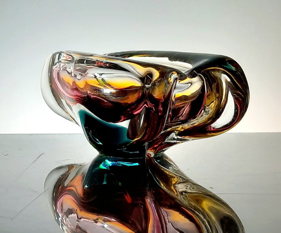 Image 1 of Coupe Vintage • Verre Soufflé • Josef Rozinek • Borske Sklo • 1960
