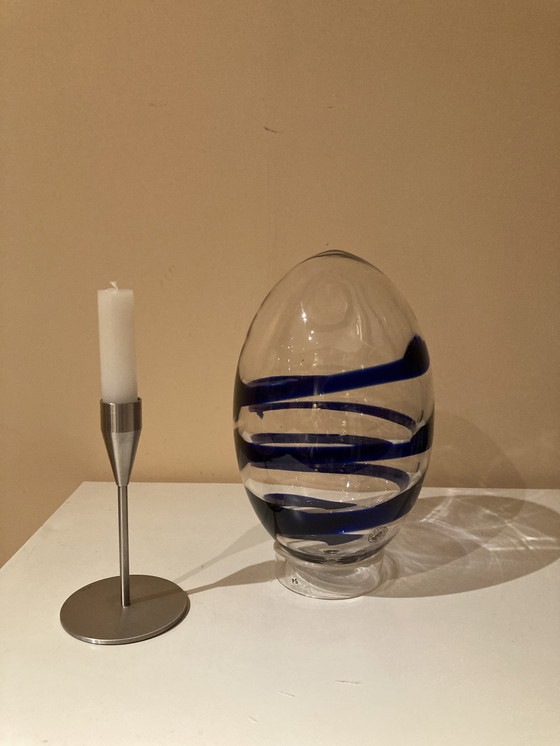Image 1 of Œuf en verre vintage Karisma conçu par Björn Ronnquist pour Ikea