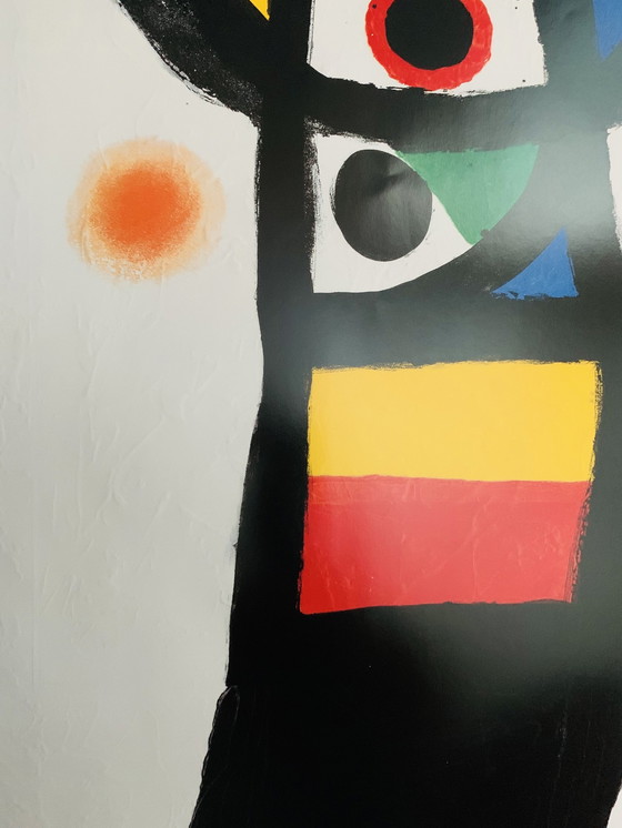 Image 1 of Joan Miró - "L'Atelier De Gravure" Lithographie offset en couleurs, 1982