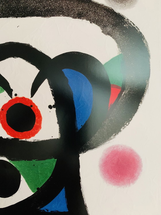 Image 1 of Joan Miró - "L'Atelier De Gravure" Lithographie offset en couleurs, 1982