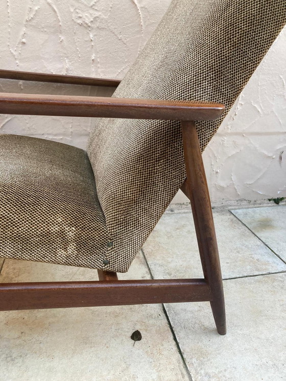 Image 1 of Fauteuil en bois de rose Mid Century