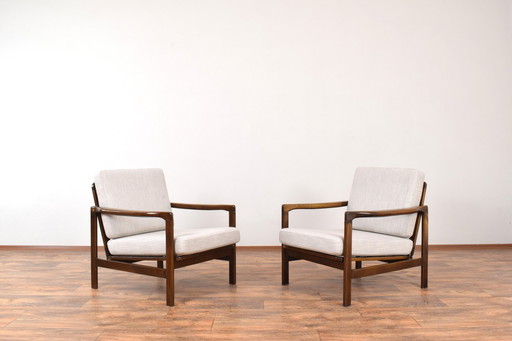 Chaises longues Mid Century par Z. Bączyk, 1960S, ensemble de 2