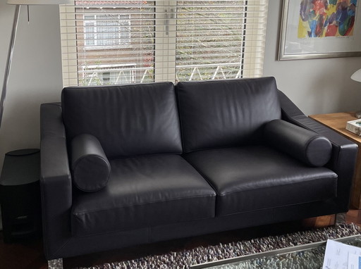 Banquette Leolux 2,5 places en cuir