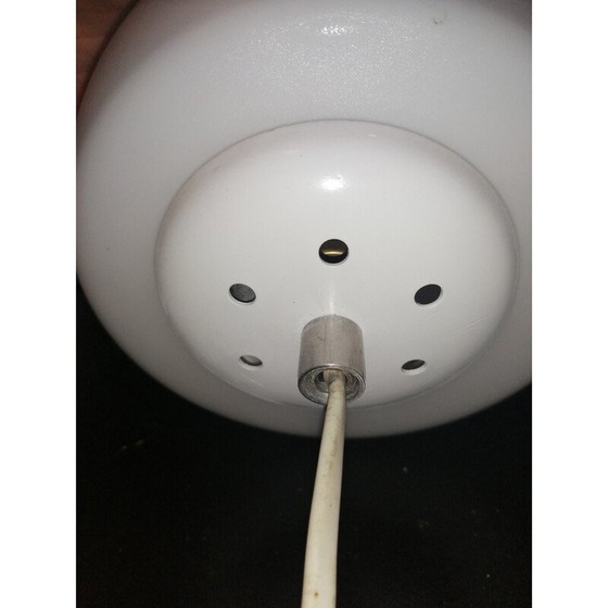 Image 1 of Paire de lampes suspendues en opaline ''demi sphère'', 1960