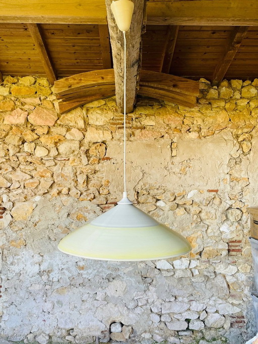 Lampe suspendue Rotaflex de style Mid Century Modern 1950