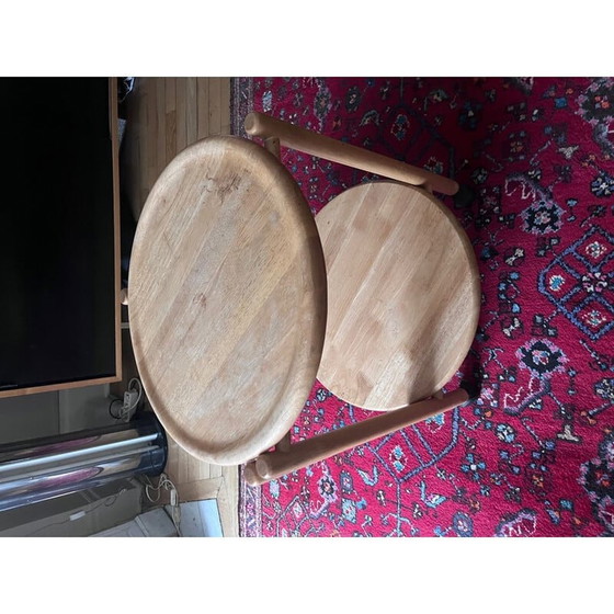 Image 1 of Table d'appoint pliante sur roulettes