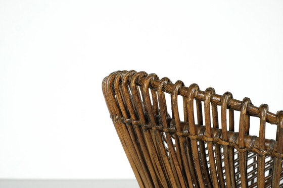 Image 1 of Tabouret en Rotin, Italie, années 1960s.