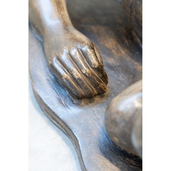 Image 1 of Sculpture vintage en panneaux de particules et de plâtre, Italie 1970