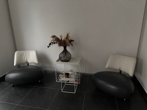 2x chaises longues Leolux Design