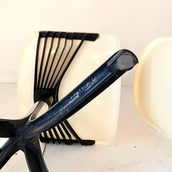 Image 1 of 3X Ensemble de trois chaises de bureau Modus, Osvaldo Borsani pour Tecno, Italie 1960