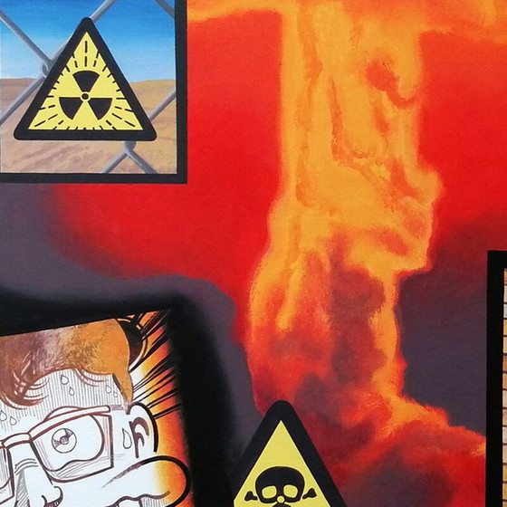 Image 1 of Portrait vintage à l'acrylique sur toile de Pierre Jacob, 2020