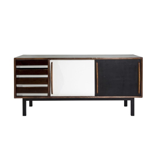 Buffet vintage Cansado en frêne par Charlotte Perriand pour Steph Simon, 1950