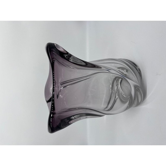 Image 1 of Vase en cristal vintage Val Saint Lambert, 1960