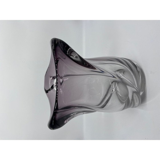 Image 1 of Vase en cristal vintage Val Saint Lambert, 1960