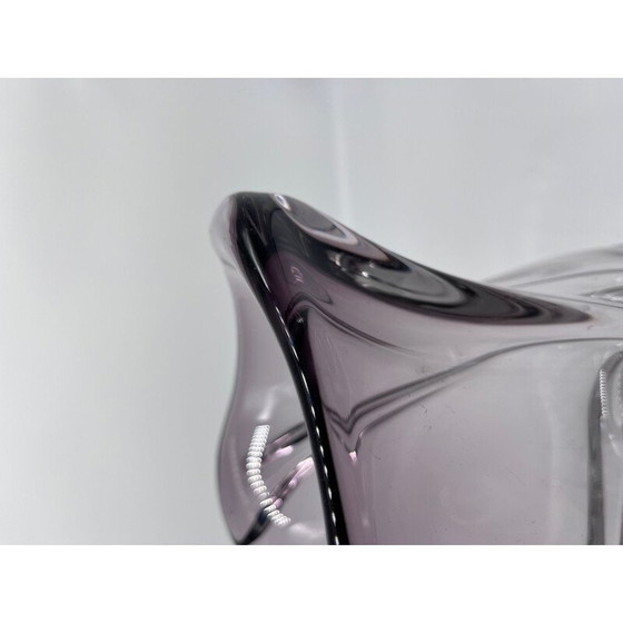 Image 1 of Vase en cristal vintage Val Saint Lambert, 1960