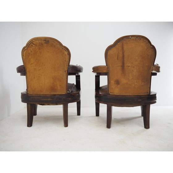 Image 1 of Paire de fauteuils Art déco vintage du ministère de l'Intérieur de Tchécoslovaquie, années 1930