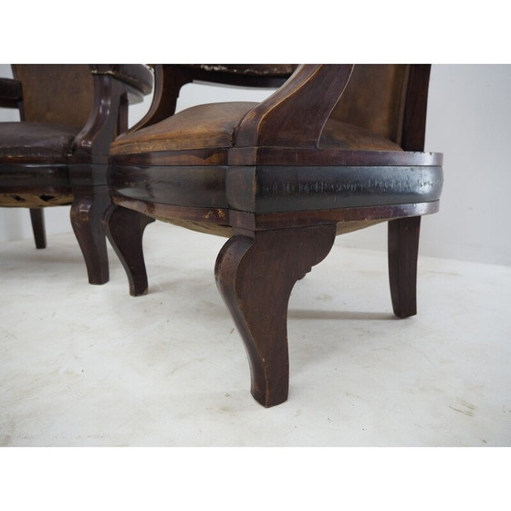 Image 1 of Paire de fauteuils Art déco vintage du ministère de l'Intérieur de Tchécoslovaquie, années 1930