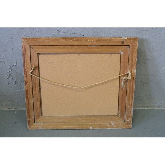 Image 1 of Peinture scandinave vintage avec gouache moderne par John Börén, Suède 1950