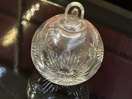 Boule De Fin De Lustre En Cristal Baccarat Fin Xix E S