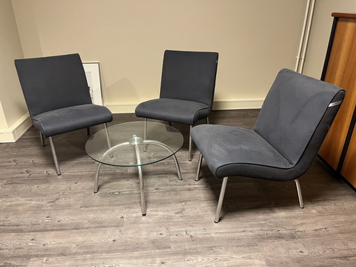 3x Walter Knoll Vostra + table