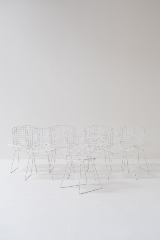 Image 1 of Ensemble de 8 chaises de salle à manger Bertoia