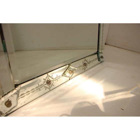 Image 1 of Miroir mural vintage, Tchécoslovaquie 1900