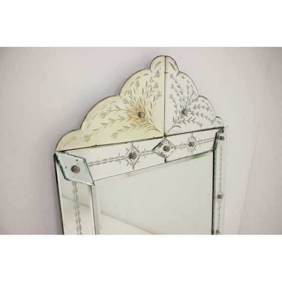 Image 1 of Miroir mural vintage, Tchécoslovaquie 1900