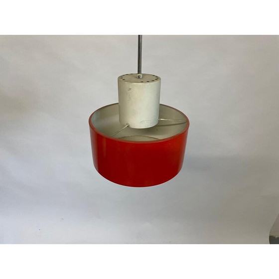 Image 1 of Lampe suspendue vintage en acier et aluminium par Josef Mara pour Napako, Tchécoslovaquie 1960