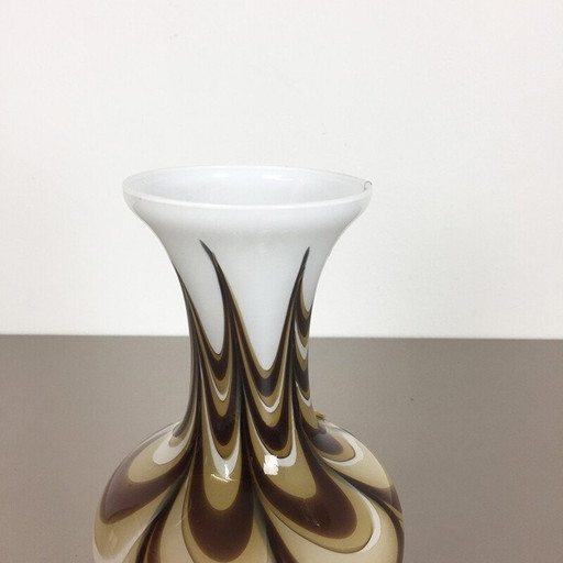 Vase vintage en verre multicolore par Carlo Moretti pour Opaline Florence, Italie 1970