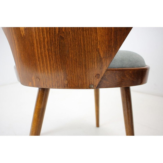 Image 1 of Chaise de salle à manger vintage en bois de hêtre, Tchécoslovaquie années 1960