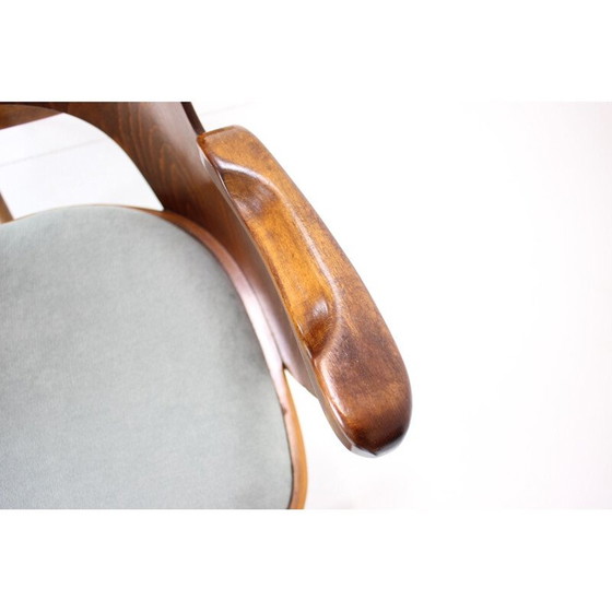 Image 1 of Chaise de salle à manger vintage en bois de hêtre, Tchécoslovaquie années 1960