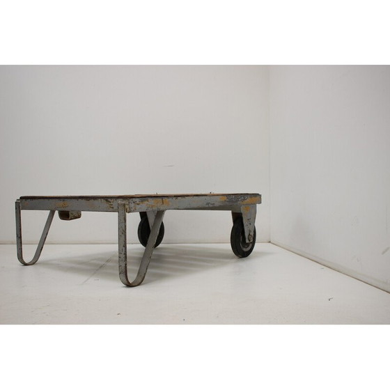 Image 1 of Chariot industriel vintage, Tchécoslovaquie 1950