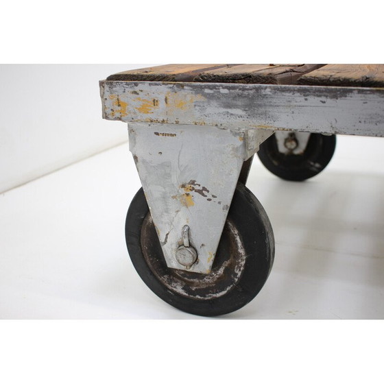 Image 1 of Chariot industriel vintage, Tchécoslovaquie 1950