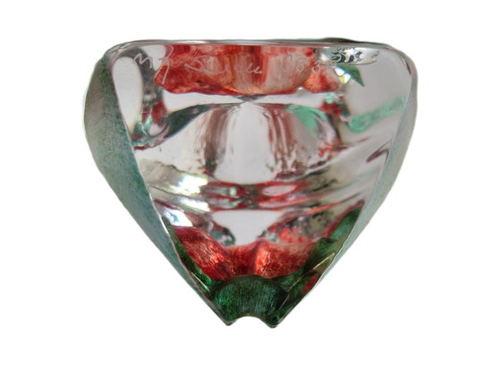 Image 1 of Mats Jonasson - Sculpture en verre Rose - Grand format