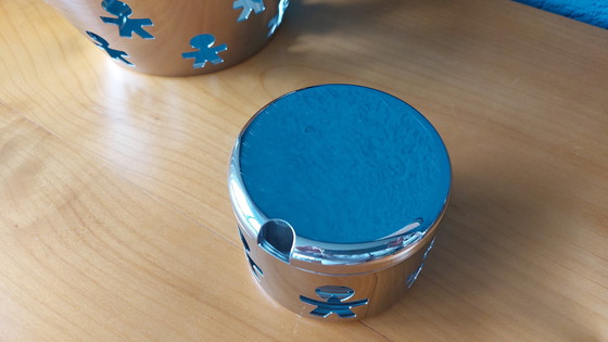Image 1 of Alessi Girotondo Bowl, Fruit Bowl & Parmesan Cheese Tin