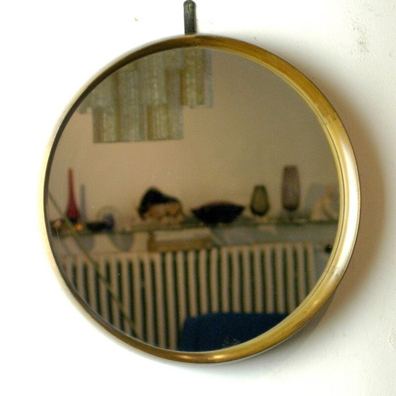 Image 1 of Miroir mural circulaire moderne danois - années 1960