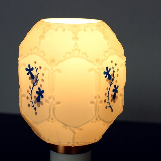 Image 1 of Lampe de table vintage en métal blanc pour Drukov, Tchécoslovaquie 1960