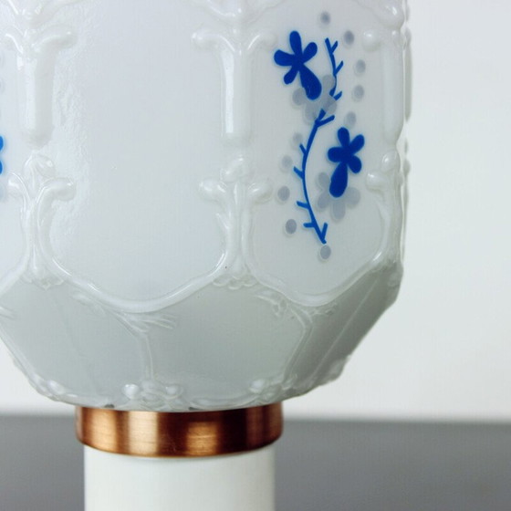 Image 1 of Lampe de table vintage en métal blanc pour Drukov, Tchécoslovaquie 1960
