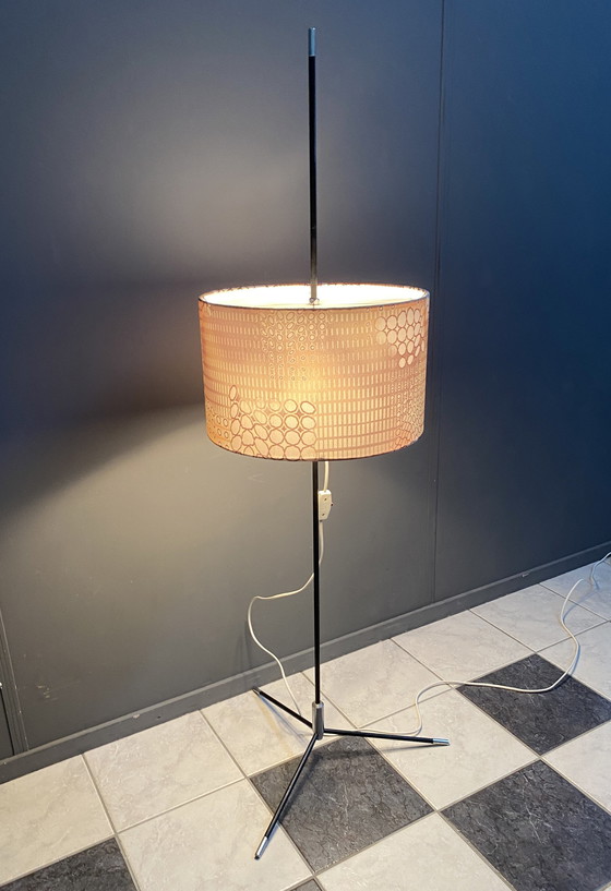 Image 1 of Veb Floor Lamp 1960S Black Tripod Base