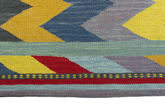 Image 1 of Designer Kelim Fars tissé à la main - 98 X 95 cm (Nouveau)