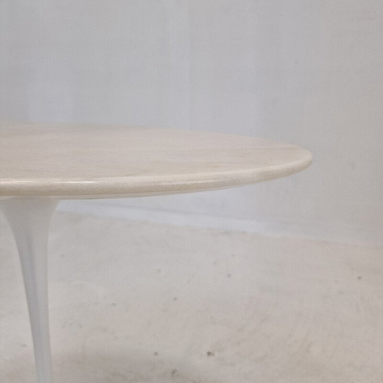 Image 1 of Table d'appoint ovale en marbre vintage par Eero Saarinen pour Knoll