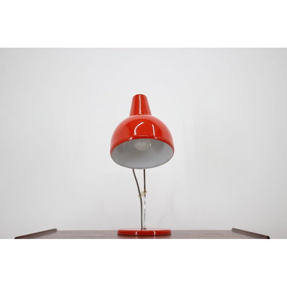 Image 1 of Lampe de table rouge vintage par Josef Hurka pour Lidokov, Tchécoslovaquie 1970