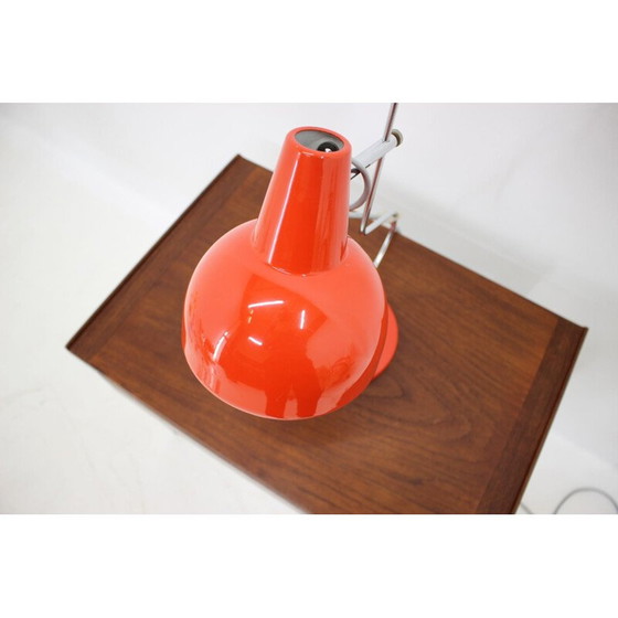 Image 1 of Lampe de table rouge vintage par Josef Hurka pour Lidokov, Tchécoslovaquie 1970