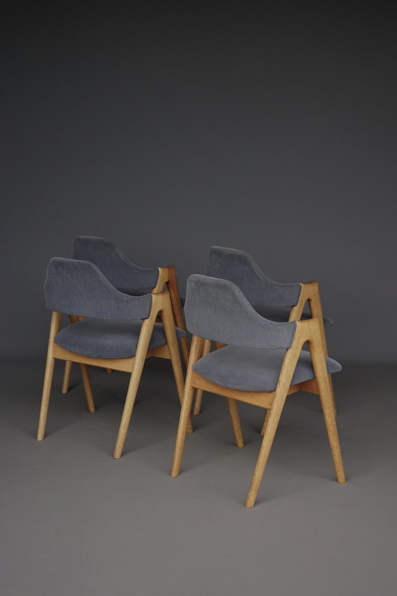 Image 1 of Chaises Compass par Kai Kristiansen pour Sva Møbler, 1960S, ensemble de 4