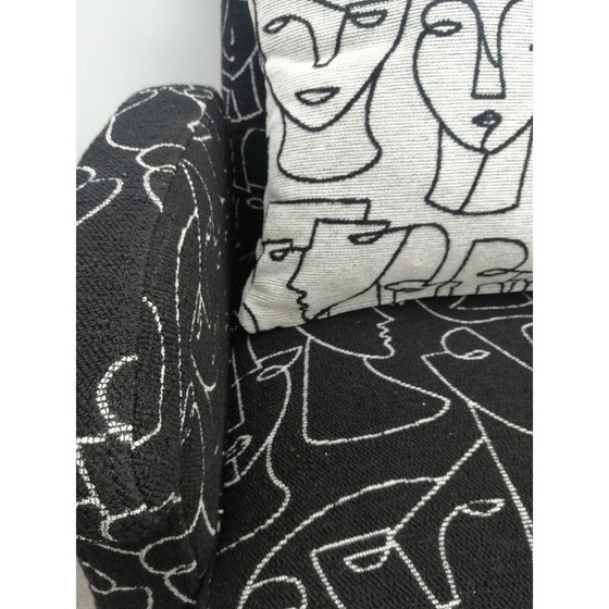 Image 1 of Fauteuil vintage en métal et tissu par Ligne Roset, France 1970