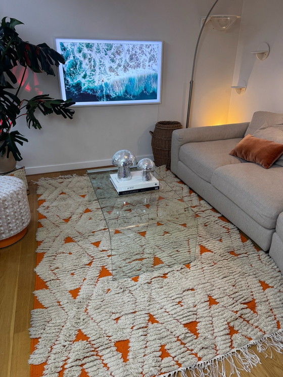 Image 1 of Tapis berbère Orange Ecru