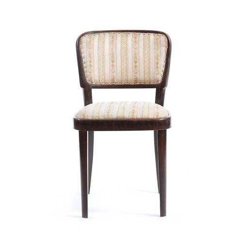 Chaise vintage en tissu et en chêne de Thonet, 1940