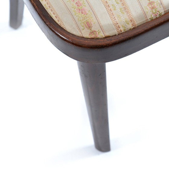 Image 1 of Chaise vintage en tissu et en chêne de Thonet, 1940